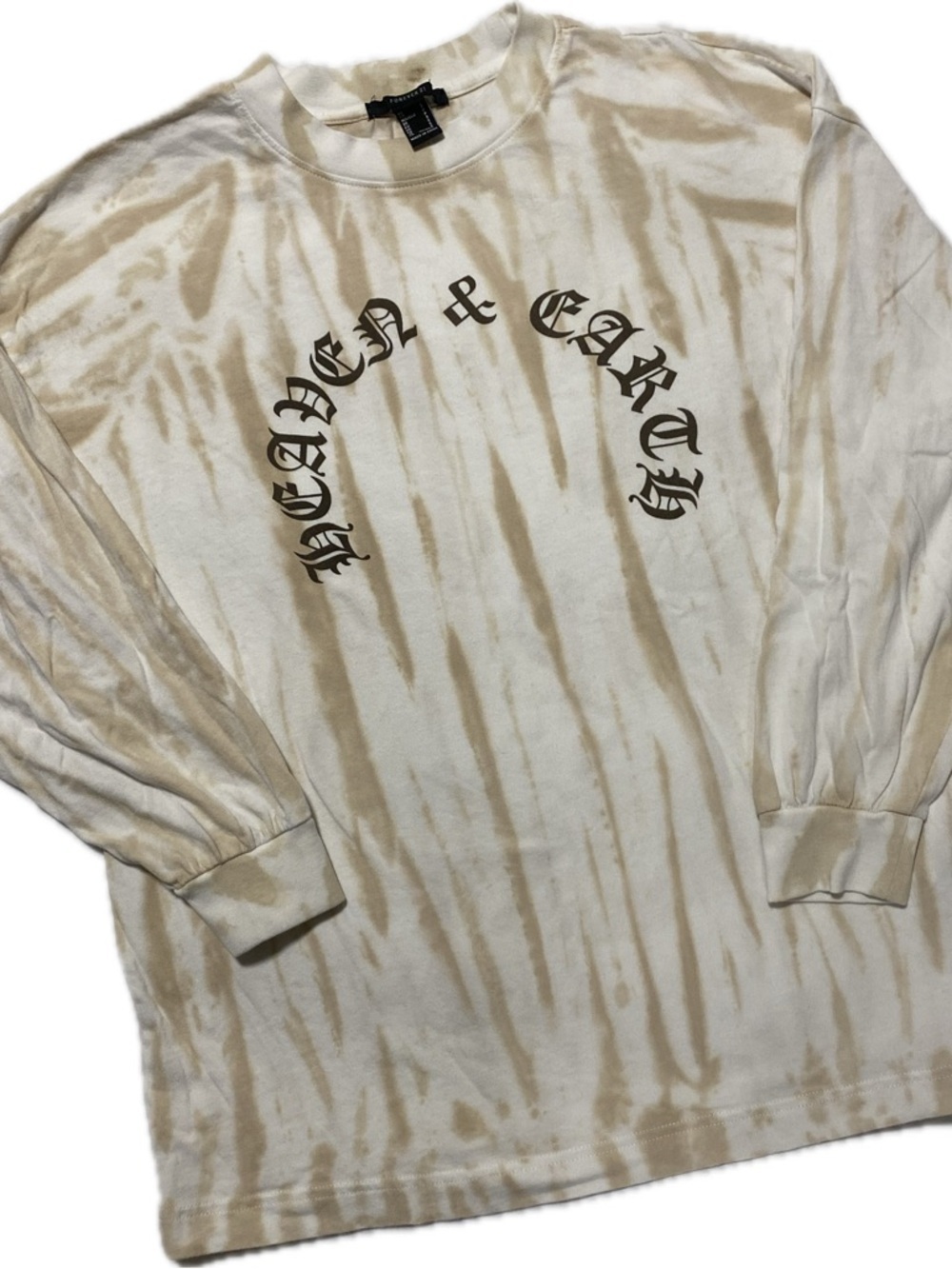 Forever 21 Heaven and Earth Tie-Dye Long Sleeve Tee